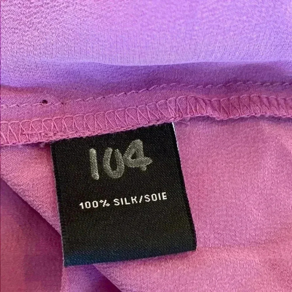 Lafayette148 100% silk button down small pink - Picture 5 of 6